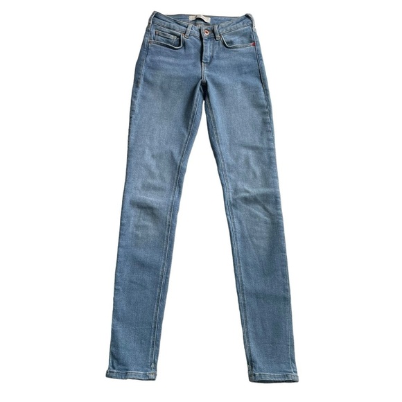 Scotch & Soda Amsterdam Blauw Denim Skinny Jeans Blue Size 25W 32L LA BOHEMIENNE - Picture 1 of 10